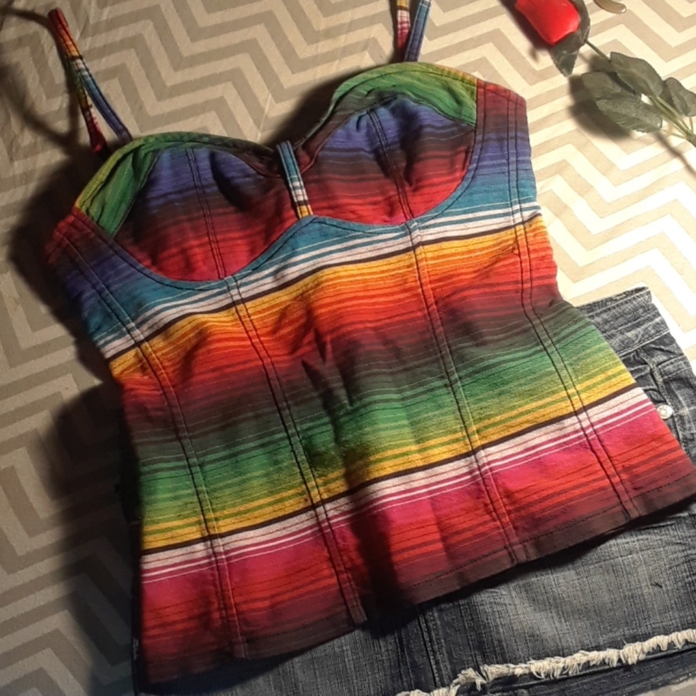 Royal Bones byDAANG rainbow corset